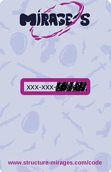 Exemple de carte code Mirage's