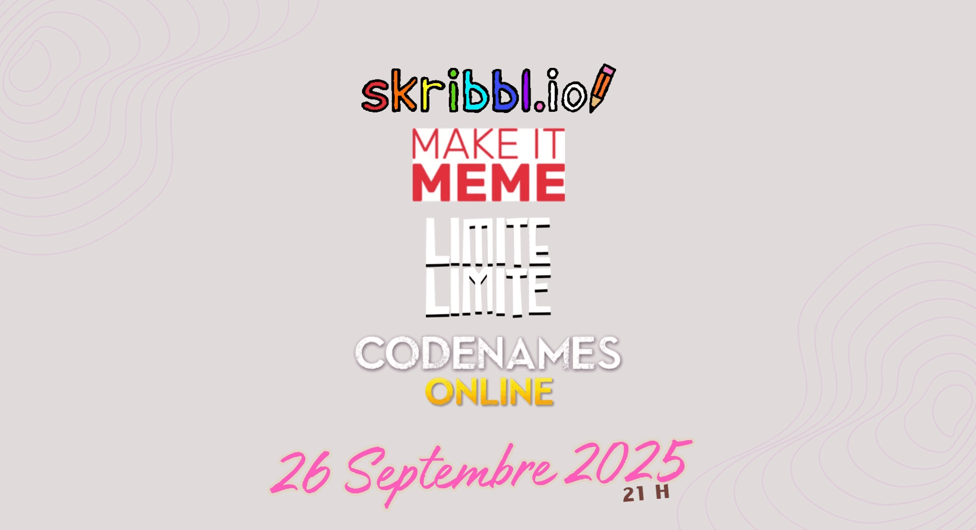 Soirée Jeux - Skribbl.io, Codenames